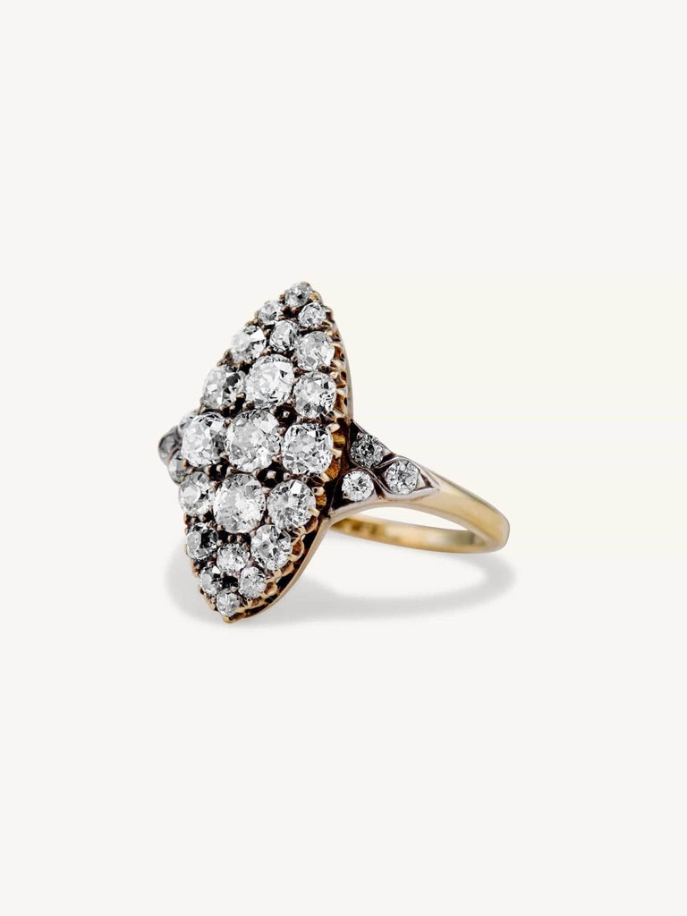 Edwardian 2.15 Carat Old Mine Diamond Dinner Ring
