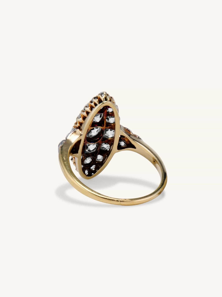 Edwardian 2.15 Carat Old Mine Diamond Dinner Ring