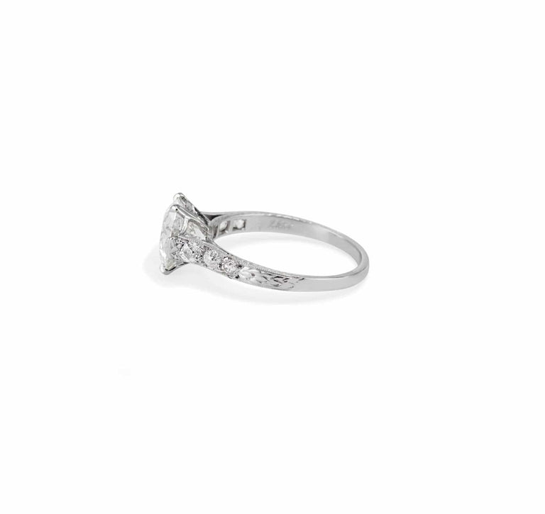 Edwardian 2.16 Carat Old European Cut Diamond Ring