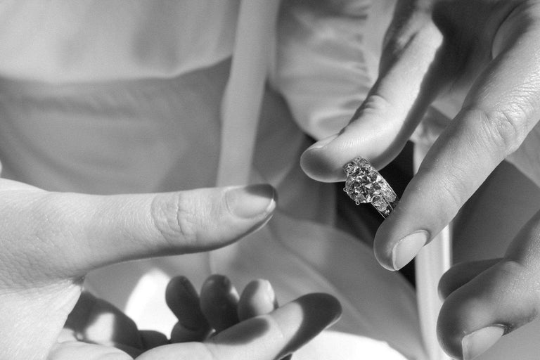 Edwardian 2.16 Carat Old European Cut Diamond Ring