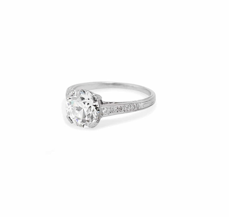 Edwardian 2.21 Carat Old European Diamond Ring