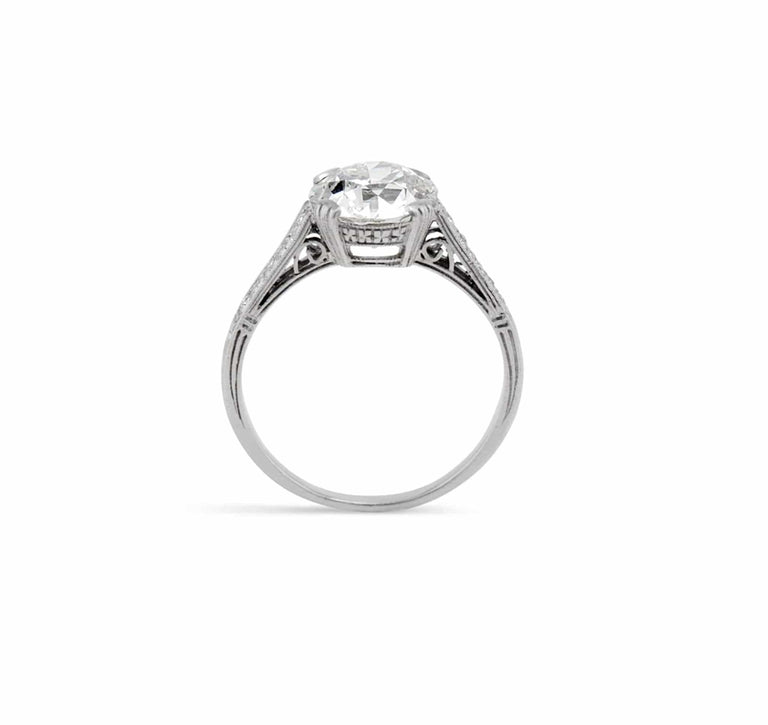 Edwardian 2.21 Carat Old European Diamond Ring