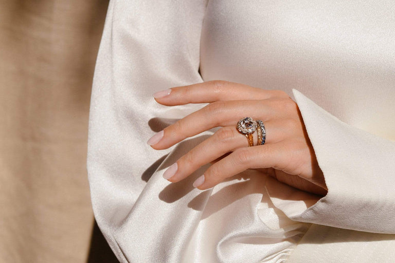 Edwardian 4.20 Old Mine Cushion Cut Diamond Engagement Ring, England