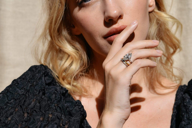 Edwardian 4.52 Carat Marquise Diamond Ring