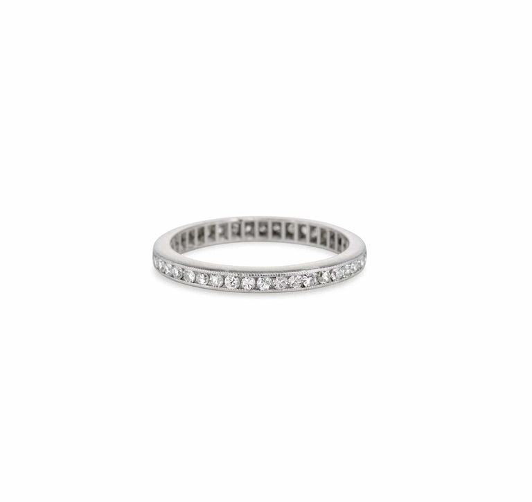 Edwardian .40 Carat Diamond and Platinum Eternity Wedding Band