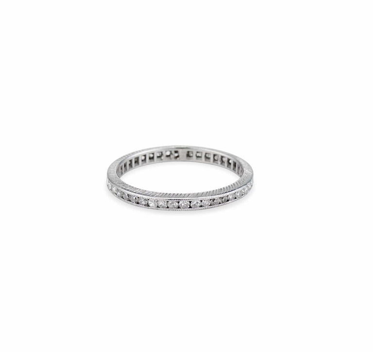 Edwardian .50 Carat Single-Cut Diamond Eternity Band