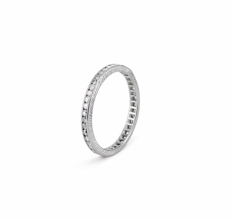 Edwardian .50 Carat Single-Cut Diamond Eternity Band