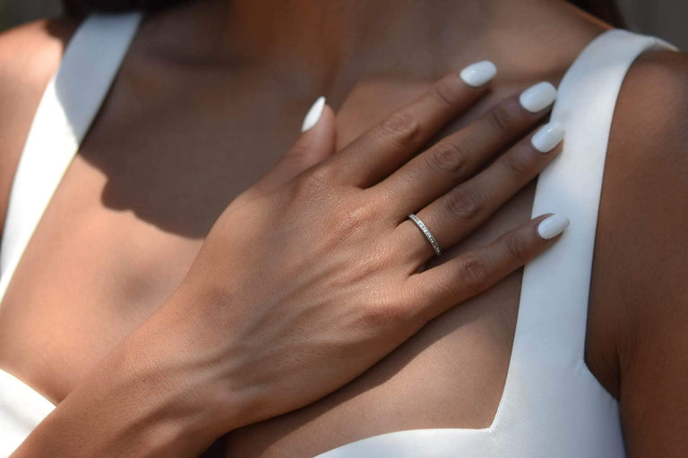 Edwardian .50 Carat Single-Cut Diamond Eternity Band