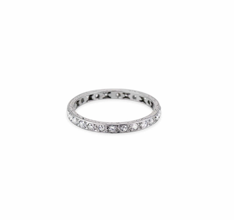 Edwardian .50 Carat Single-Cut Diamond Eternity Band