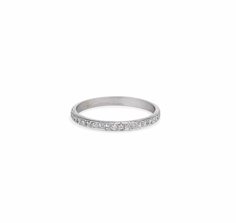 Edwardian .65 Carat Single Cut Diamond and Platinum Band