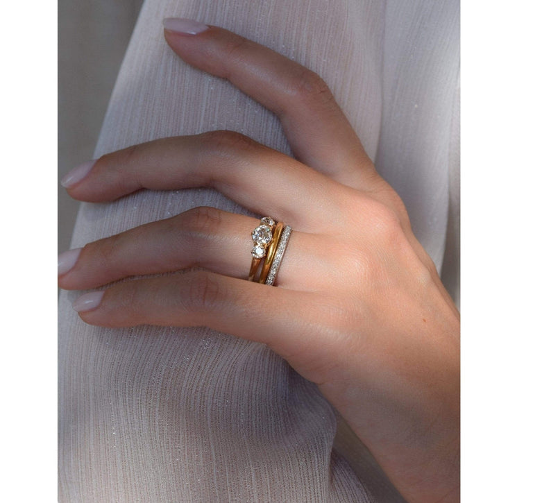 Edwardian .65 Carat Single Cut Diamond and Platinum Band