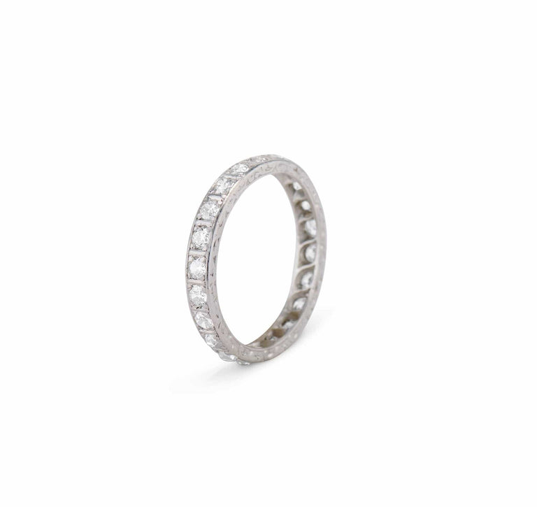 Edwardian .70 Carat Old European-Cut Diamond Eternity Band