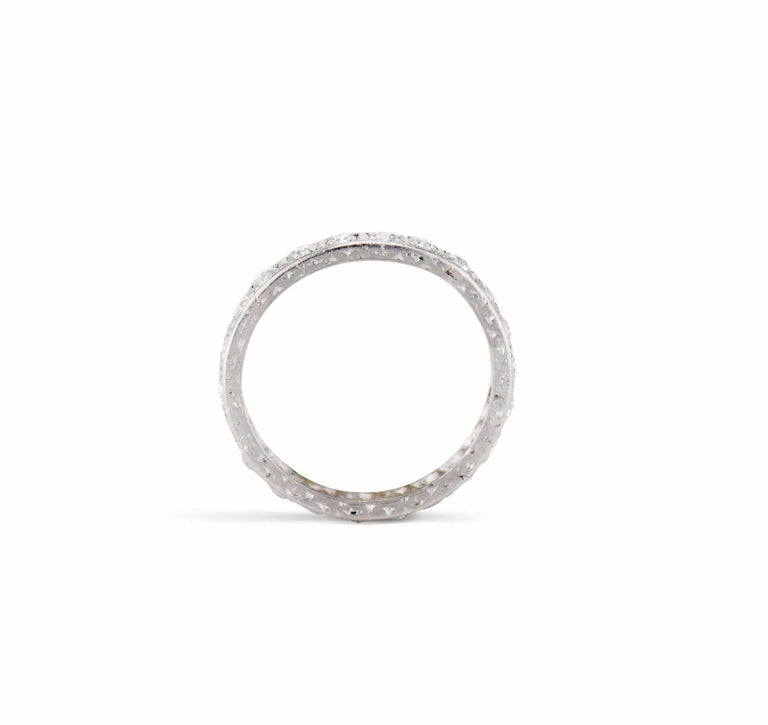 Edwardian .70 Carat Old European-Cut Diamond Eternity Band