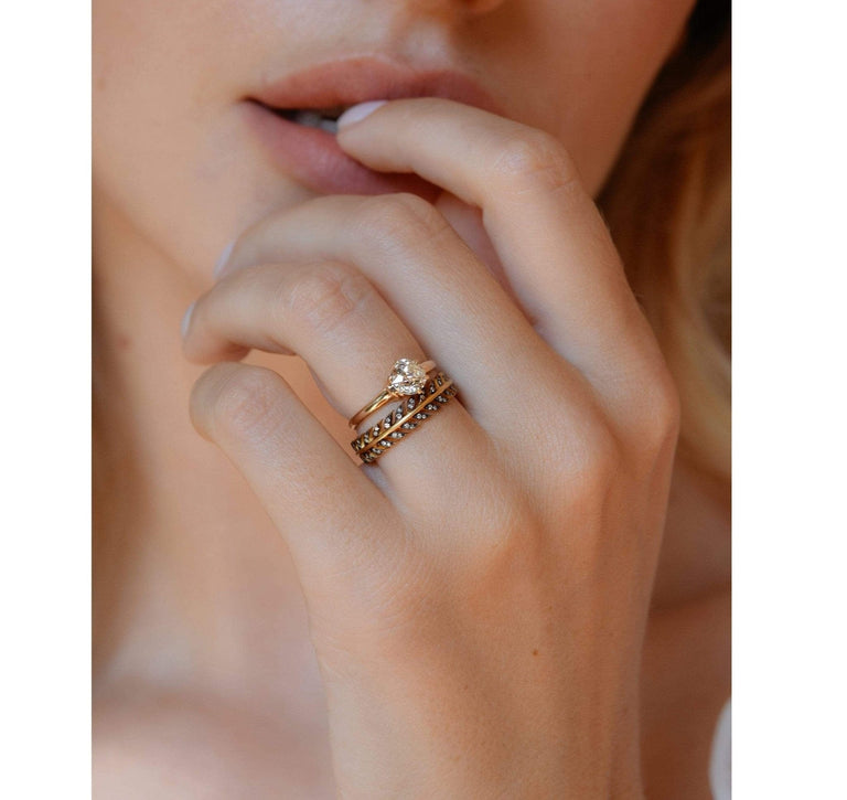 Edwardian .73 Carat Old European Cut Diamond Solitaire Engagement Ring