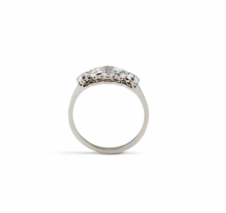 Edwardian .80 Carat Old European Cut Diamond and Platinum Ring