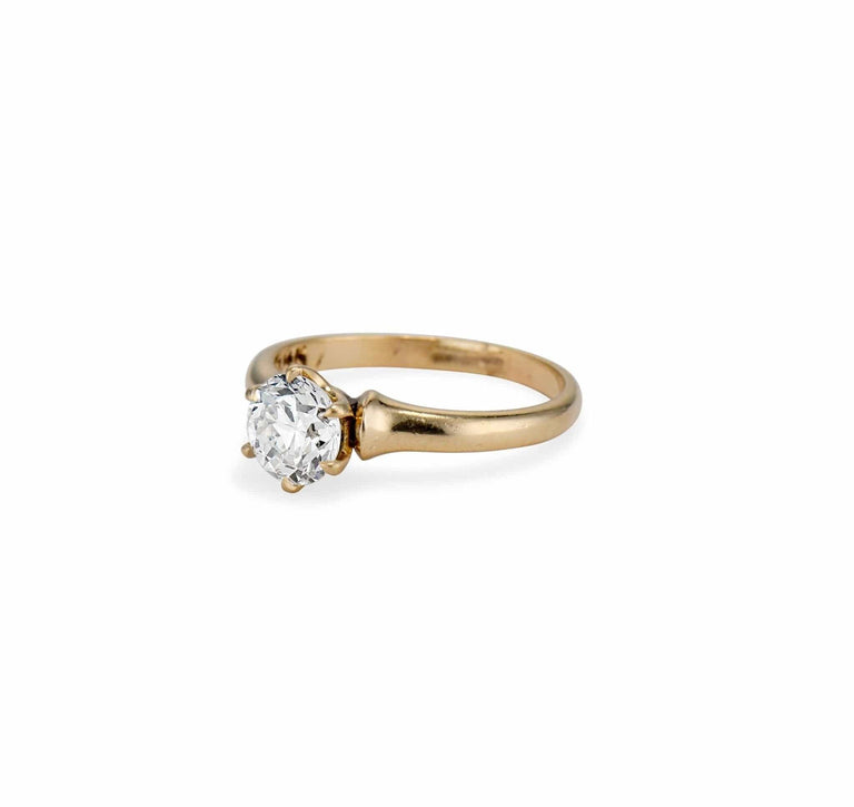 Edwardian .80 Old European-Cut Diamond Solitaire Engagement Ring