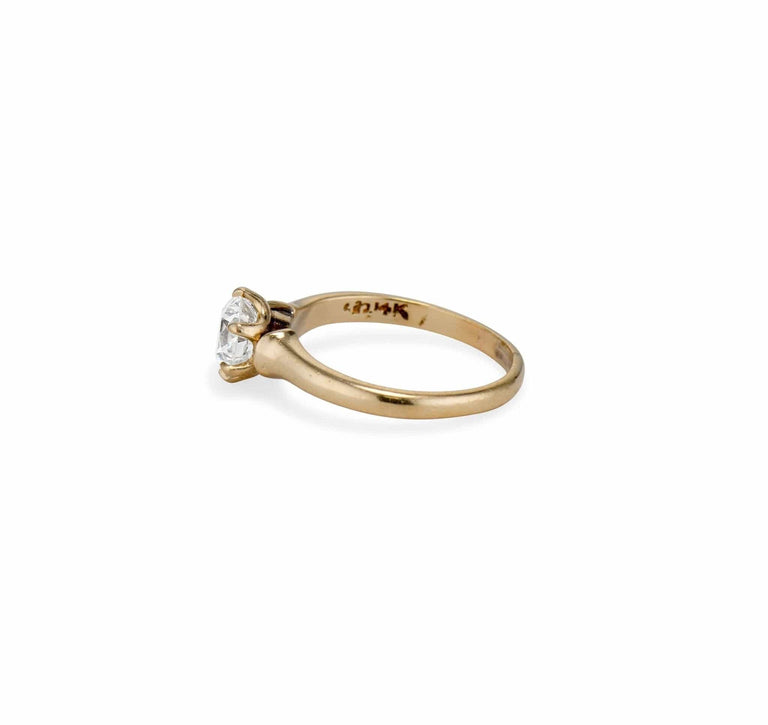 Edwardian .80 Old European-Cut Diamond Solitaire Engagement Ring