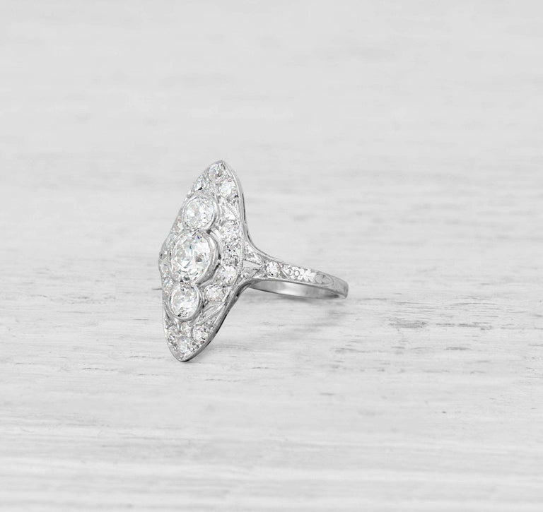 EDWARDIAN DIAMOND COCKTAIL RING