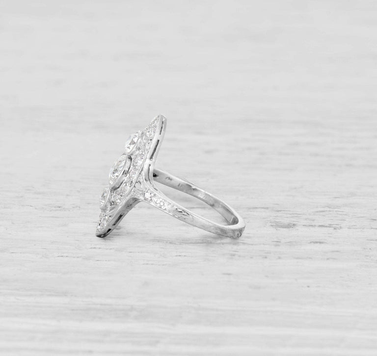 EDWARDIAN DIAMOND COCKTAIL RING