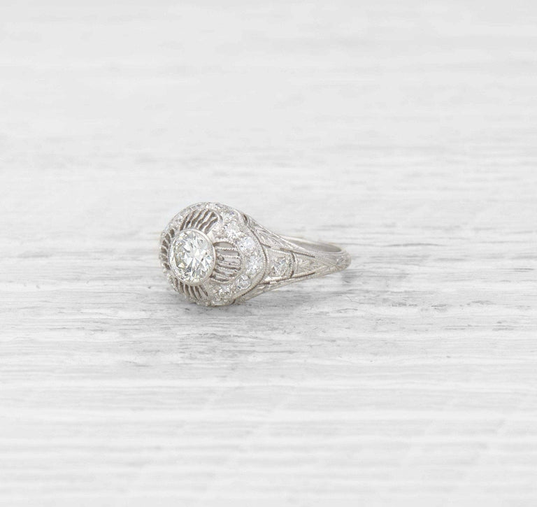Edwardian Diamond Engagement Ring