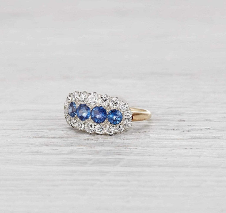 Edwardian Four Stone Sapphire Ring