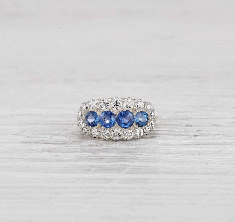 Edwardian Four Stone Sapphire Ring