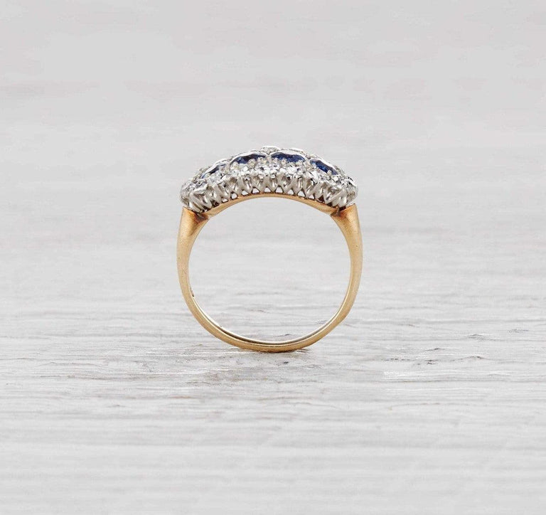 Edwardian Four Stone Sapphire Ring