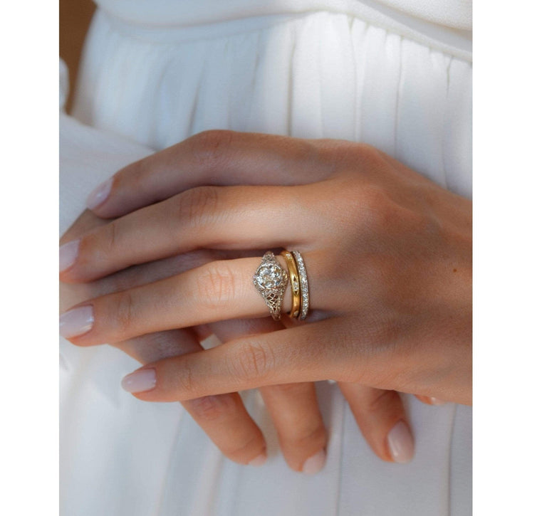 Edwardian Marcus & Co. 1.12 Carat Old European Cut Diamond Ring