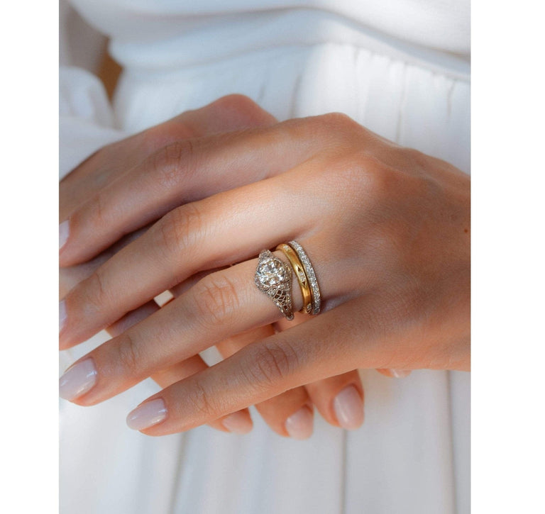 Edwardian Marcus & Co. 1.12 Carat Old European Cut Diamond Ring
