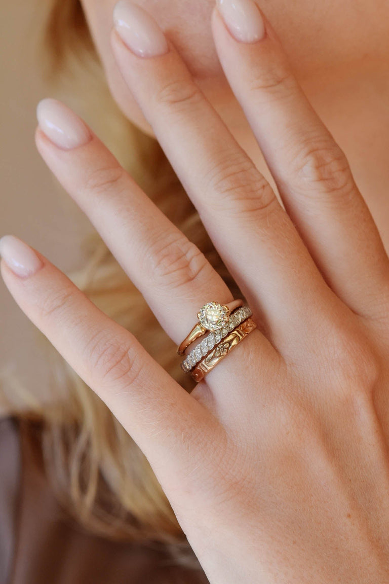 Edwardian 1.05 Carat Old European Cut Diamond Solitaire Vintage Engagement Ring