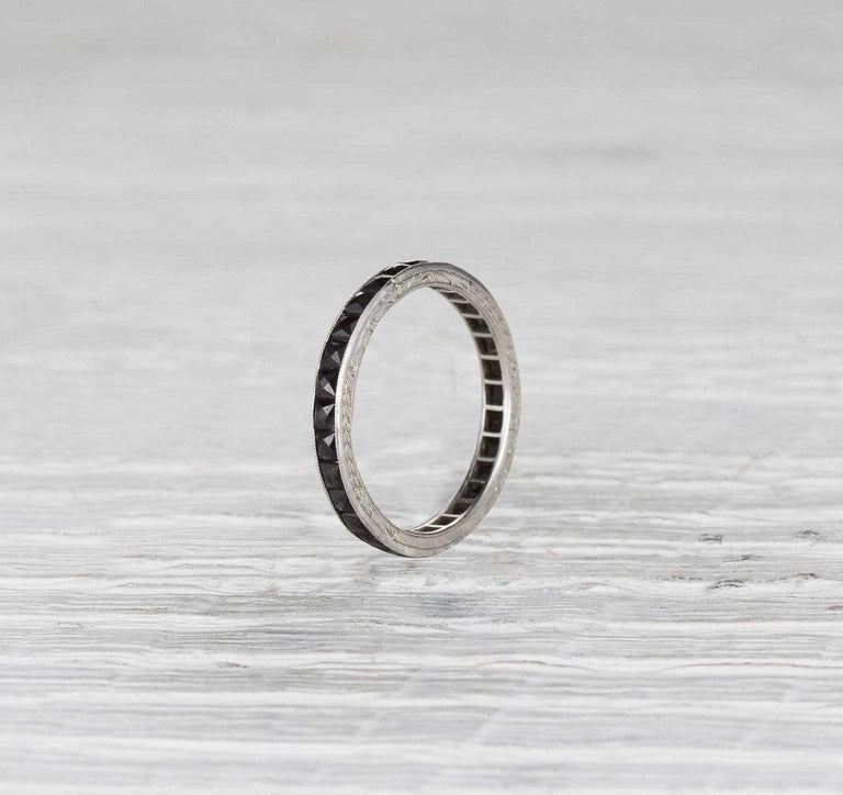 Edwardian Onyx Eternity Band