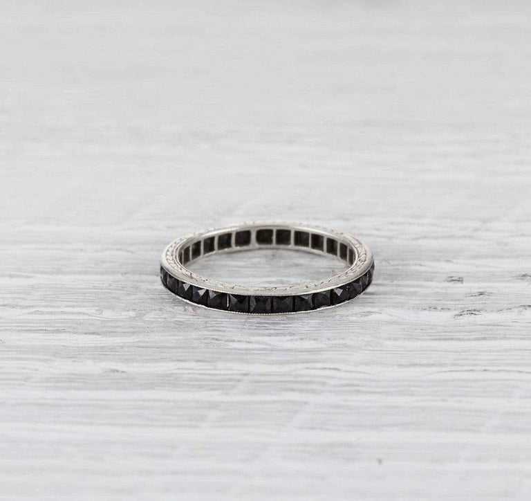 Edwardian Onyx Eternity Band