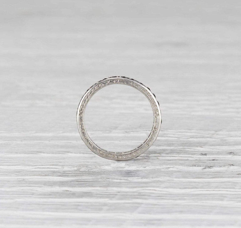 Edwardian Onyx Eternity Band