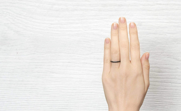 Edwardian Onyx Eternity Band