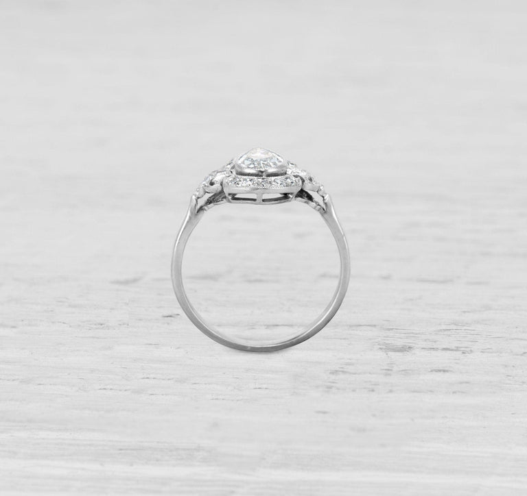 EDWARDIAN PEAR-SHAPED DIAMOND ENGAGEMENT RING