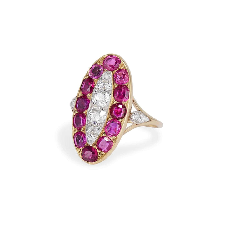 Edwardian Ruby & Diamond Ring