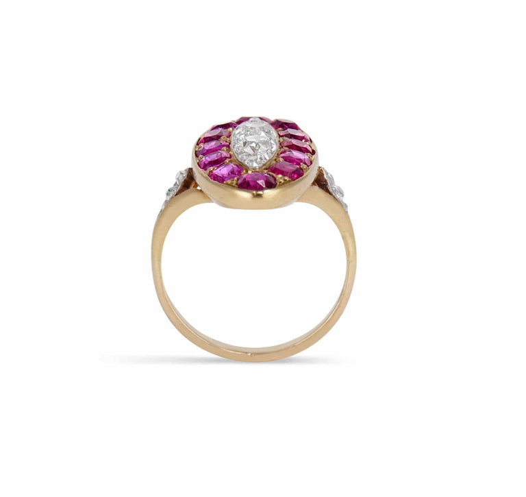 Edwardian Ruby & Diamond Ring