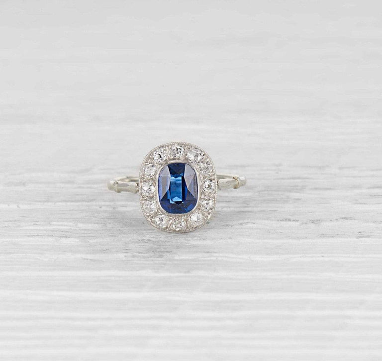 Edwardian Sapphire Engagement Ring