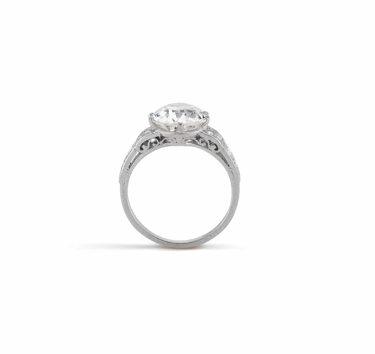 Edwardian Tiffany & Co. 2.79 Carat Old European Diamond and Platinum Ring