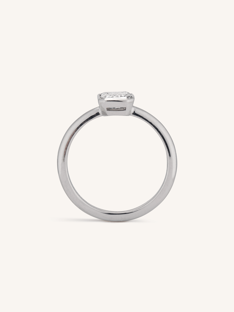 Classic Emerald Cut Diamond Solitaire 1.22