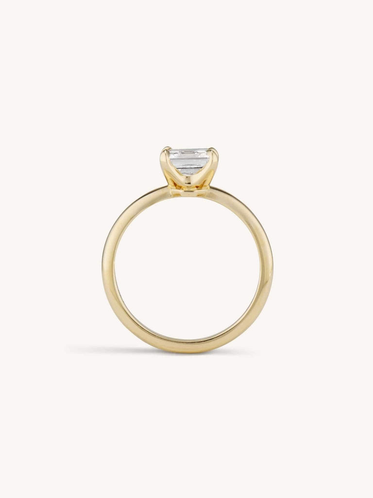 Classic Emerald Cut Diamond Four Prong Solitaire 1.70