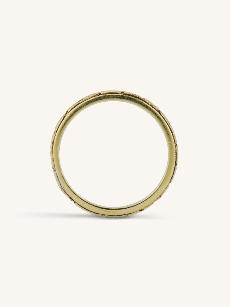Engraved Gold Band - Size x
