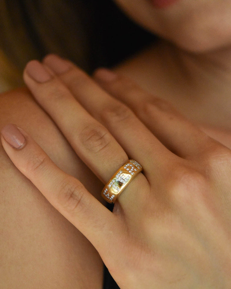 French Van Cleef & Arpels Vintage Diamond 'Eternity Ring" Band Size 6.25