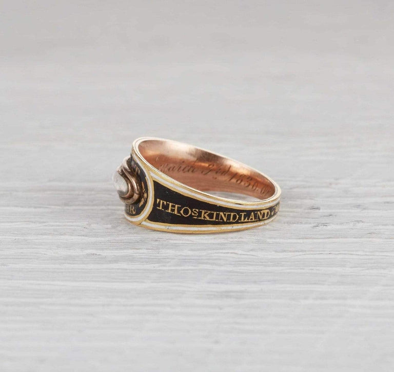 Georgian Braided Hair Mourning Ring