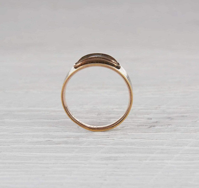 Georgian Braided Hair Mourning Ring