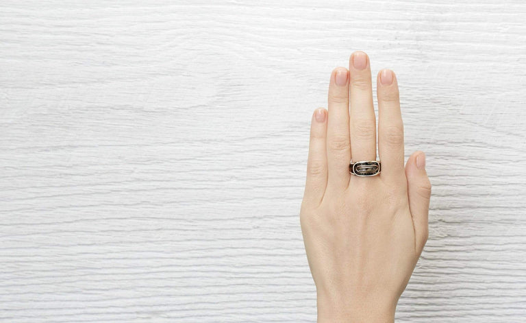 Georgian Braided Hair Mourning Ring