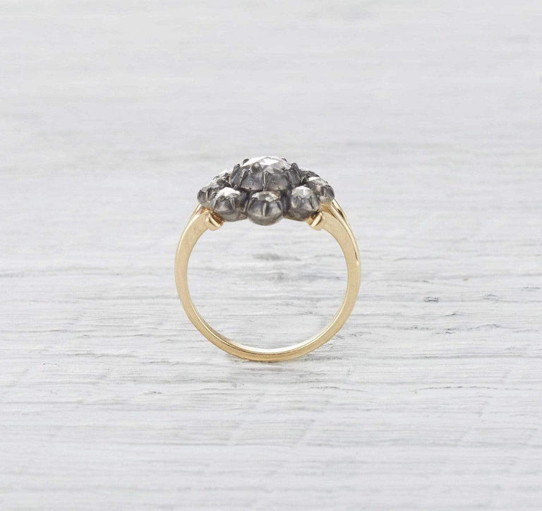 Georgian Diamond Cluster Ring