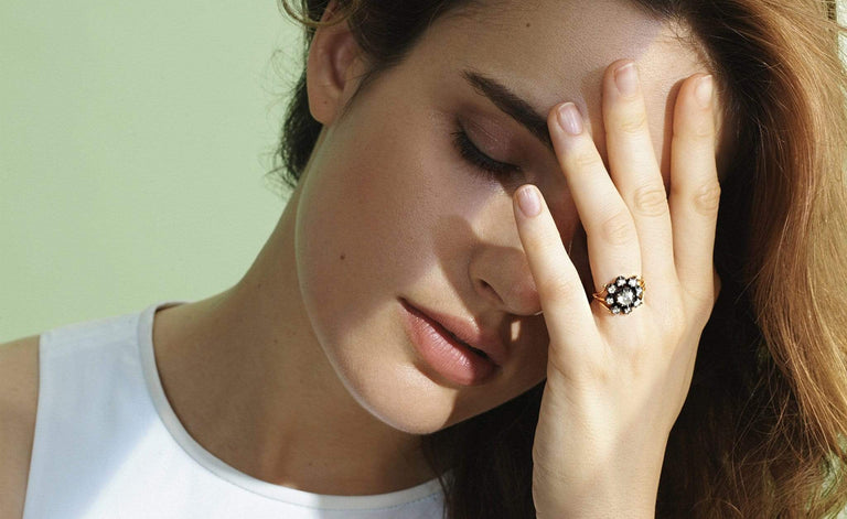 Georgian Diamond Cluster Ring