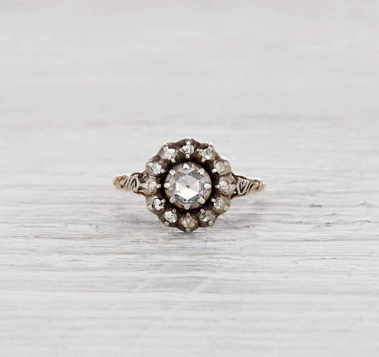 Georgian Diamond Cluster Ring