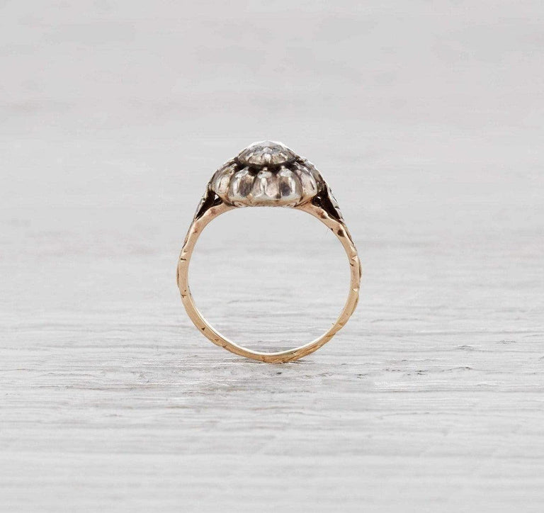Georgian Diamond Cluster Ring